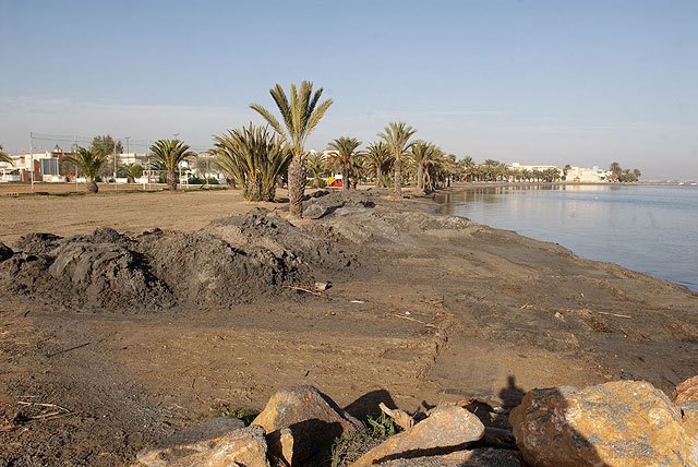 Costas y el Instituto del Litoral regeneran la arena de la playa de Los Urrutias - 1, Foto 1