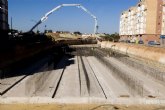 Avanzan las obras de soterramiento de la Rambla de Los Barreros