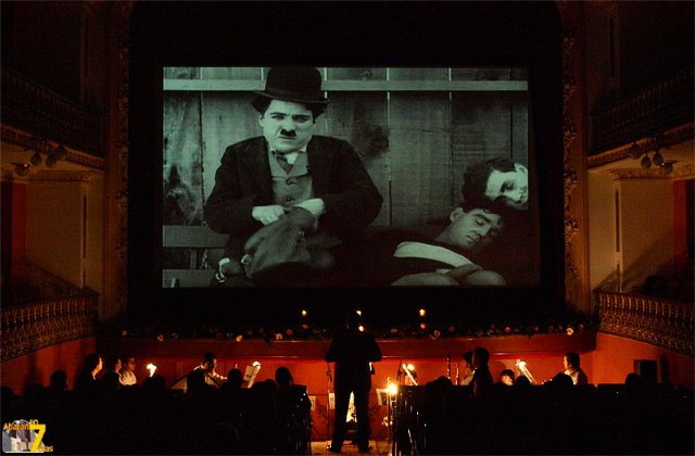 Cine en blanco y negro, sin palabras, en el teatro Cervantes - 1, Foto 1