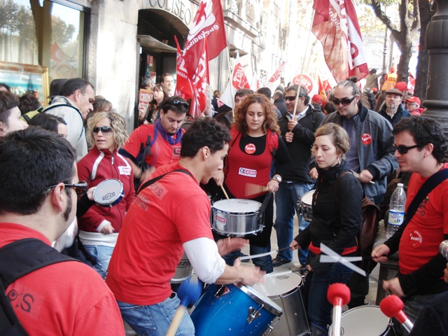 Ms de un centenar de trabajadores totaneros asistieron hoy en Madrid a la manifestacin, convocada por CC.OO. y UGT - 7