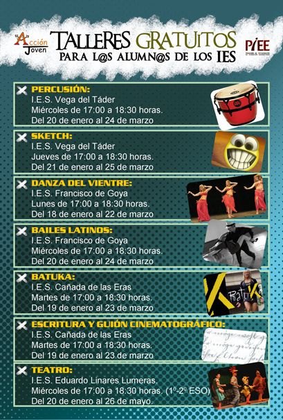 La Concejalía de Juventud del Ayuntamiento de Molina de Segura organiza 7 talleres multiculturales para alumnos de Educación Secundaria - 1, Foto 1