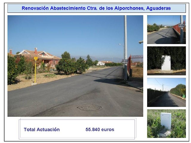 El Ayuntamiento invierte más de 55.800 euros en la mejora de la red de abastecimiento de agua en la carretera de Los Alporchones - 3, Foto 3