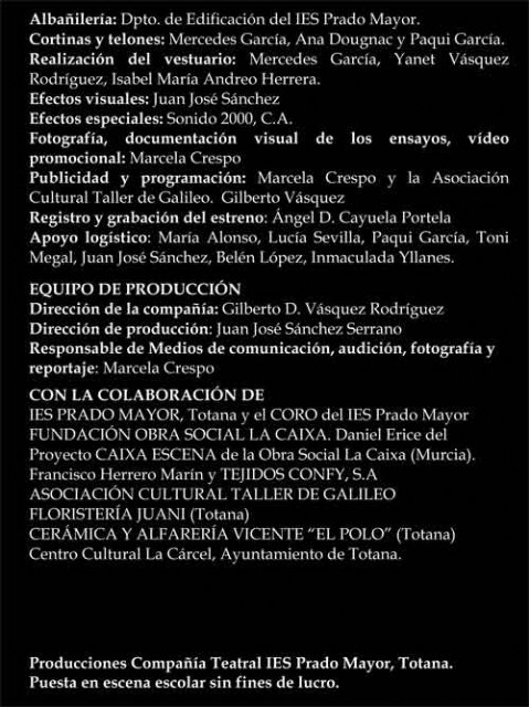 La compañía de Teatro del IES Prado Mayor vuelve a escenificar Bodas de Sangre en el Teatro Sociocultural de “La Cárcel” - 4, Foto 4