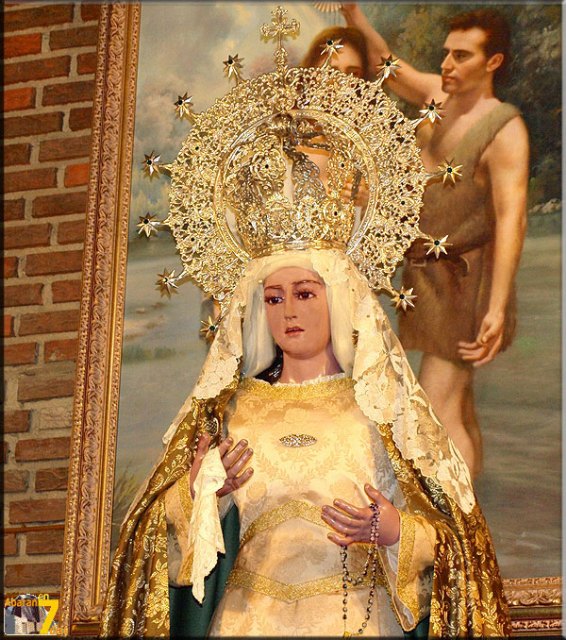 La imagen de la Virgen de la Esperanza fue adquirida en 1956 por la Hermandad de las Siervas de María. , Foto 1