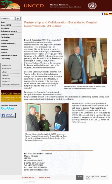 La ONU elogia y difunde el potencial de la agricultura murciana como ejemplo para combatir la desertificación - 1, Foto 1