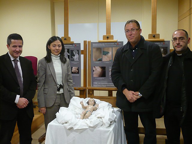 Cultura restaura el Niño Jesús de la patrona de Sangonera la Verde - 1, Foto 1