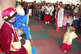 Los Reyes Magos visitan la Escuela Infantil de Lorqu para diversin de los ms pequeños