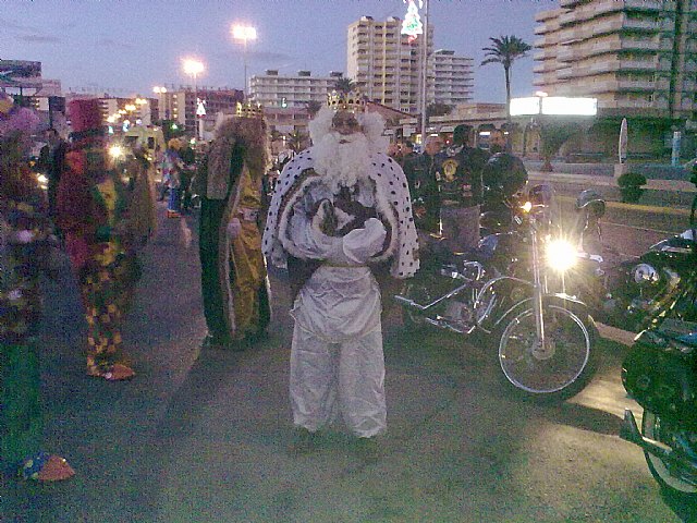 Los Reyes Magos de Oriente llegan a La Manga subidos en Harleys Davidson - 1, Foto 1