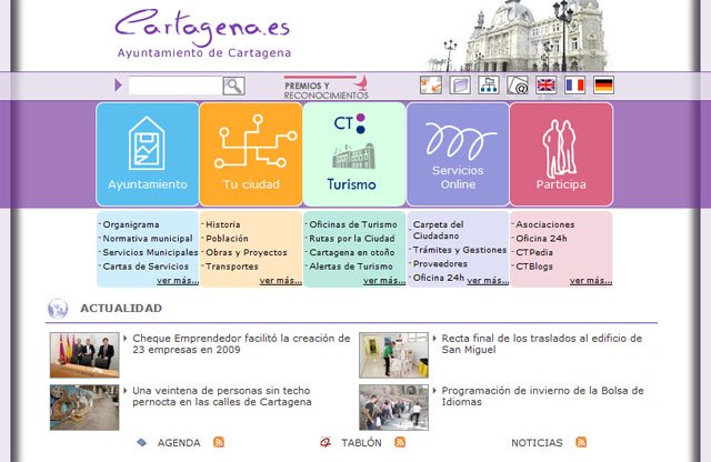 La web municipal www.cartagena.es dejará de funcionar durante unas horas para realizar tareas de mantenimiento - 1, Foto 1