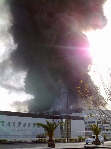 Un cortocircuito originó el incendio en ElPozo en el que trabajan 30 bomberos, Foto 2