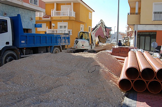 Comienzan las obras de renovación de los colectores de saneamiento de Lorquí - 1, Foto 1