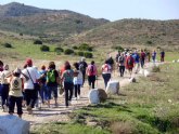 55 Mayores recorren los diez mil pasos que separan la Plaza Bohemia de Cabo de Palos