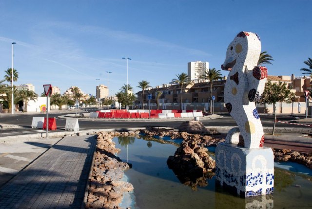 La rotonda de la Ribera Sur de La Manga, prácticamente terminada - 1, Foto 1