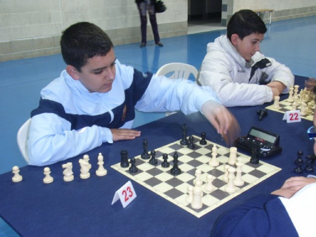 Un total de ocho escolares de Totana participan en la primera jornada regional “Open de ajedrez” de Deporte Escolar, Foto 1