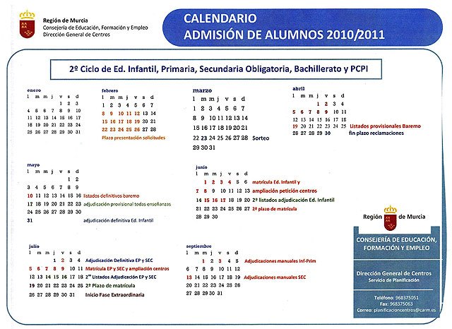 Plazo para que los padres puedan solicitar la admisión escolar de sus hijos en los centros educativos, Foto 2