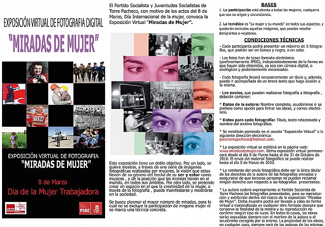 El PSOE y Juventudes Socialistas de Torre Pacheco convocan una exposición virtual de fotografía por el Día de la Mujer trabajadora - 1, Foto 1
