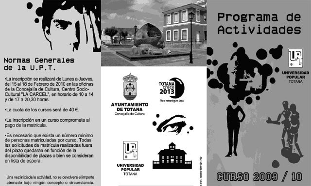 El plazo de inscripción para los cursos de la nueva temporada del programa de actividades de la Universidad Popular permanecerá abierto desde hoy, Foto 1