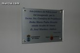 IU: La ausencia de la Consejera de Presidencia en la inauguración de la sede de Policía Local, da fe del aislamiento de Martínez Andreo ante el Gobierno Regional