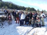 Un total de 26 senderistas participan en la jornada de senderismo correspondiente al mes de febrero, que discurri por Mula