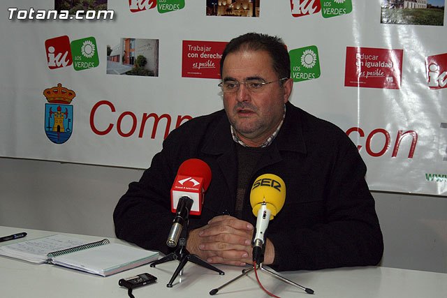 IU asegura que el ayuntamiento de Totana tiene serios problemas para abonar la nómina de febrero, Foto 1