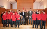 El presidente de la Comunidad, Ramn Luis Valcrcel, recibi al equipo de ftbol sala ElPozo Murcia y a su junta directiva