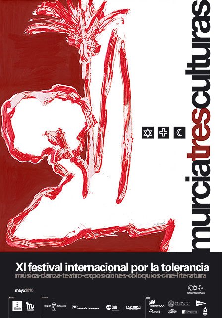 El olivo, la palmera y el ciprés, protagonistas del cartel del Festival Murcia Tres Culturas, diseñado en su XI edición por Martínez Mengual - 1, Foto 1