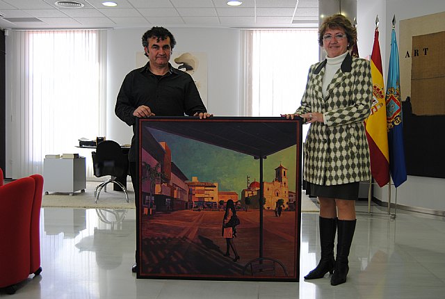 El pintor Javier Lorente dona un cuadro al Ayuntamiento - 1, Foto 1