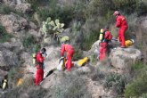 La Federacin de Espeleologa de la Regin de Murcia explora el interior de la Sima del Vapor del Cerro del Castillo de Alhama