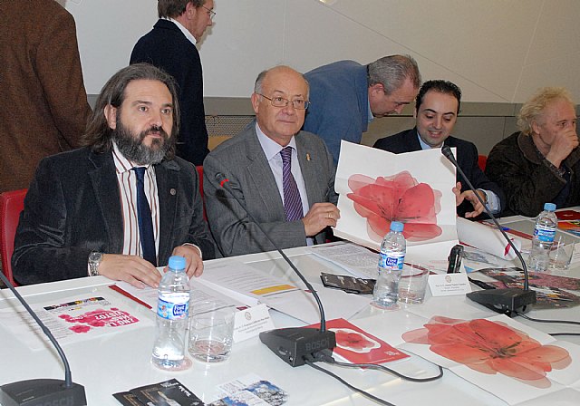El alcalde de Cieza presentó  en la Universidad de Murcia la programación de la floración 2010 - 1, Foto 1