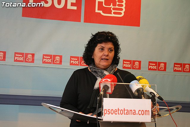 El PSOE ofreció una rueda de prensa para hacer una valoración del Pleno ordinario de febrero de 2010, Foto 1