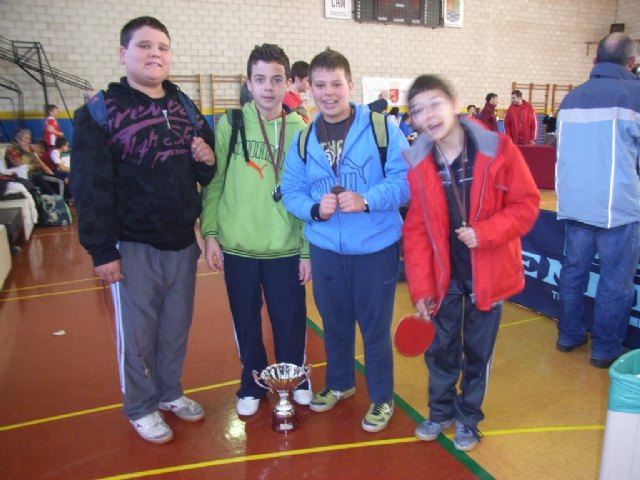 El equipo infantil masculino del IES Juan de la Cierva se proclama subcampeón en la final regional de tenis de mesa de Deporte Escolar, Foto 1