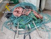 La Guardia Civil ha detenido a una persona in fraganti por el robo de cableado elctrico