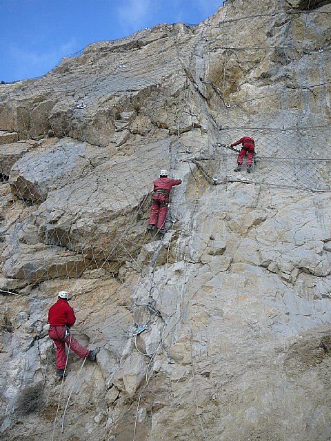 La Comunidad rehabilita el camino principal de la solana de la Sierra de Ricote y asegura el talud para evitar nuevos desprendimientos - 2, Foto 2