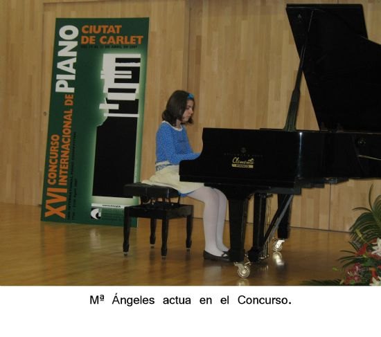 La totanera María Ángeles Ayala Moreno, con tan sólo 13 años, actuó  tocando el piano en la Orquesta Sinfónica de la Región de Murcia, Foto 1