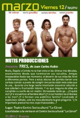 La programación del teatro en el Centro Cultural La Cárcel continúa mañana viernes 12 de marzo