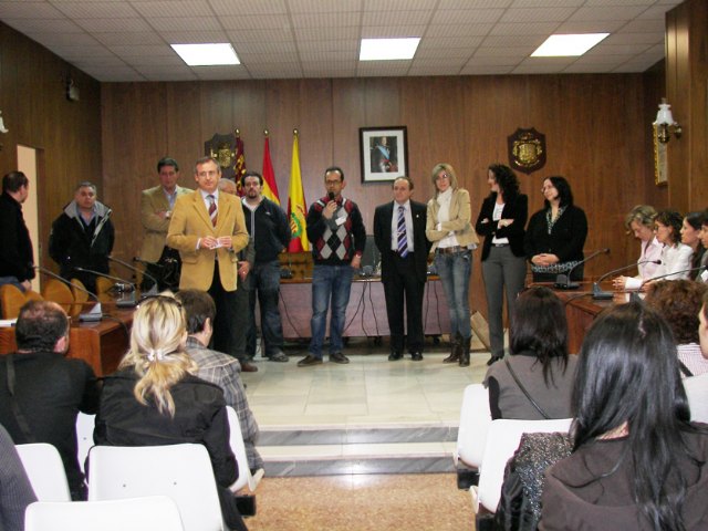 Recepción oficial en Archena a los estudiantes y profesores europeos del Programa Comenius-Las Migraciones procedentes de cuatro países - 1, Foto 1