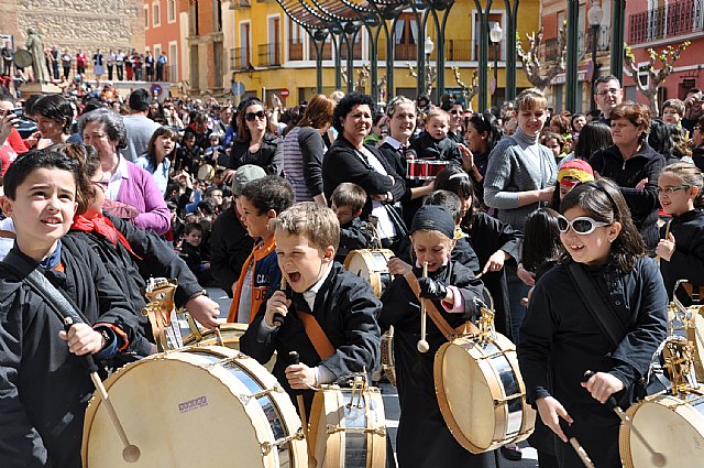 La tamborada infantil marca el inicio de las fiestas de Semana Santa en Mula - 2, Foto 2