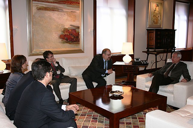 Valcárcel recibe a la junta directiva del Ilustre Colegio de Abogados de Cartagena - 1, Foto 1