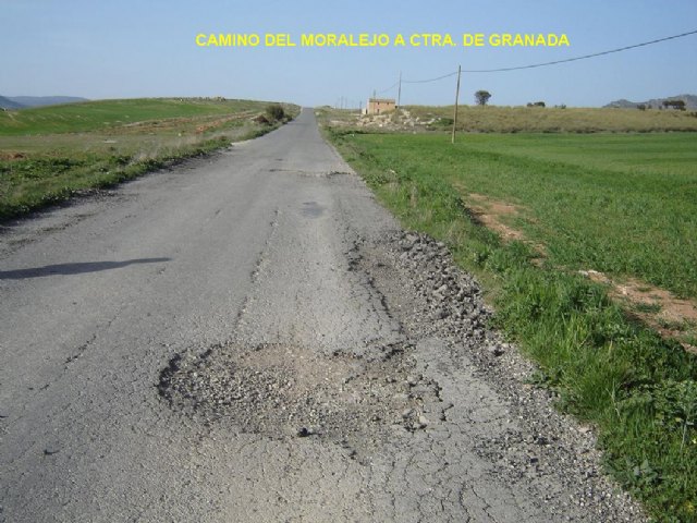 El Grupo Municipal Socialista se hace eco de la situación lamentable que presentan los caminos rurales de Caravaca - 2, Foto 2