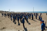 Muestra de senderismo y gerontogimnasia en Puerto de Mazarrón