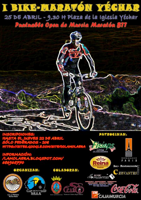 Yéchar acoge el I Bike Maratón, prueba que será puntuable para el Open de Murcia Maratón BTT - 1, Foto 1