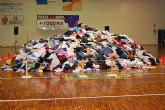 Los Scouts superan el record guinness con la recogida de 6880 kilos de ropa