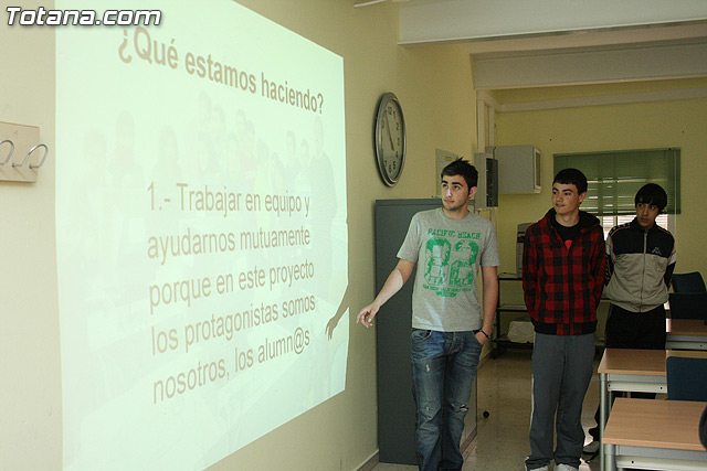 Los alumnos de 4º de la ESO del instituto 