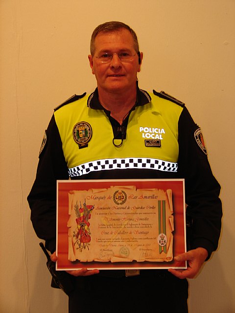 El cabo Antonio Herrera, distinguido por la Asociación Nacional de Guardias Civiles Marqués de las Amarillas - 1, Foto 1