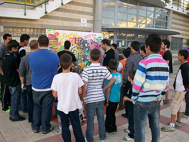 25 jóvenes de Alguazas participan en un Taller de Grafiti - 2, Foto 2