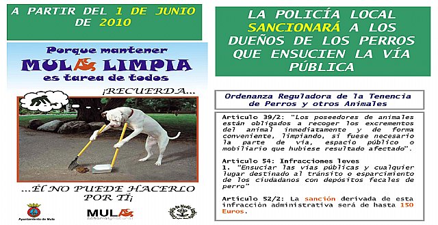 La Policía Local sancionará, con hasta 150 euros, a los dueños de perros que ensucien la vía pública - 1, Foto 1