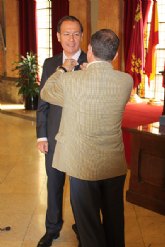 Los ingenieros tcnicos de obras pblicas festejan a su patrn con una recepcin en el Ayuntamiento