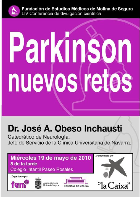 La Fundación de Estudios Médicos de Molina presenta una conferencia de divulgación científica sobre la enfermedad de Parkinson, a cargo del doctor José A. Obeso Inchausti - 2, Foto 2