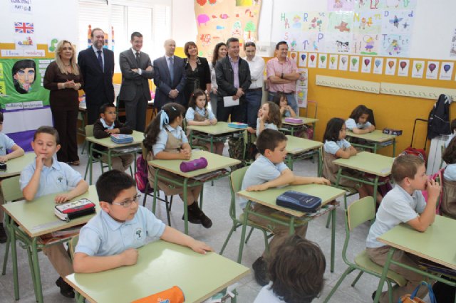 Sotoca visita junto al alcalde las obras de los nuevos colegios de Torre-Pacheco y Roldán - 2, Foto 2