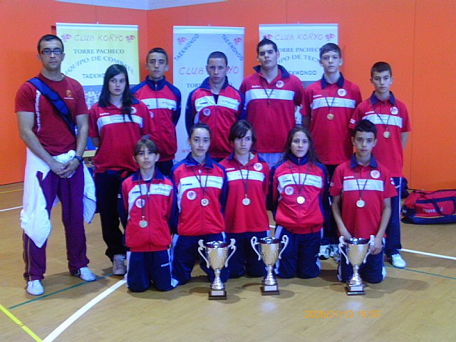 Nuevo pleno del Club Koryo en el Campeonato Regional de Taekwondo en categoría cadete - 1, Foto 1